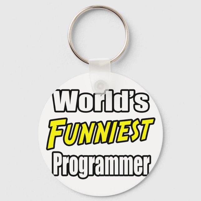World's Funniest Programmer Key Ring (Front)