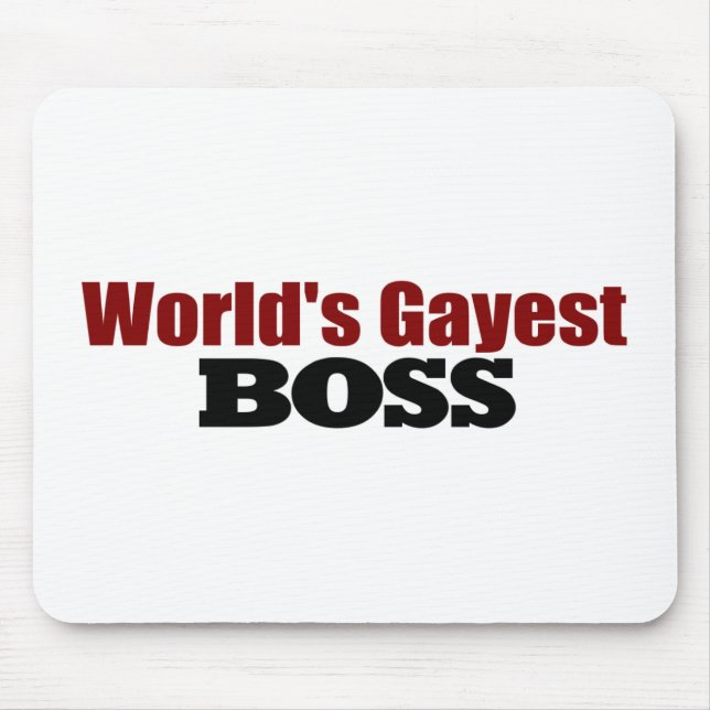 World'S Gayest Boss Mouse Mat (Front)
