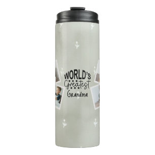 World's Greatest 4 Photo Custom Collage Thermal Tumbler