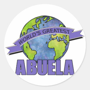 World's Greatest Abuela Classic Round Sticker