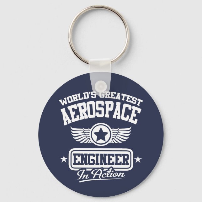 World's Greatest Aerospace Engineer Key Ring (Front)