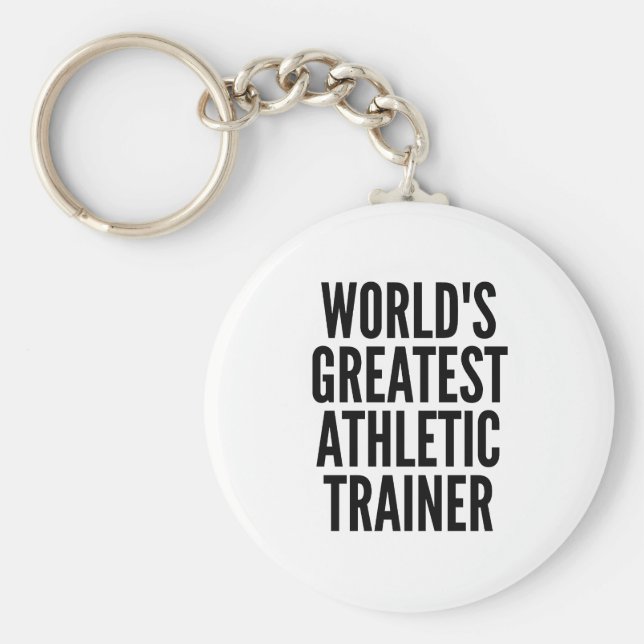 Worlds Greatest Athletic Trainer Key Ring (Front)