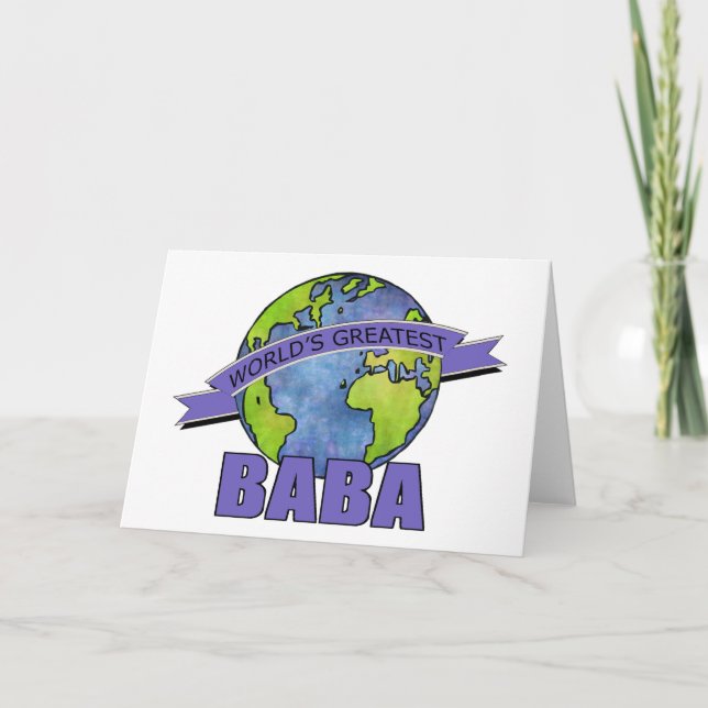 World's Greatest Baba Card (Front)