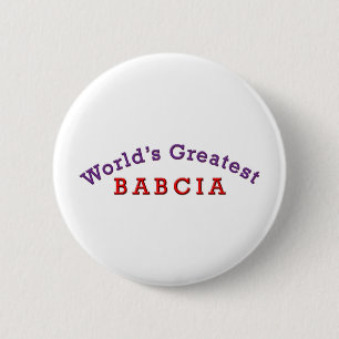 World's Greatest Babcia 6 Cm Round Badge