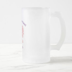 World's Greatest Babcia Eagle Frosted Glass Beer Mug
