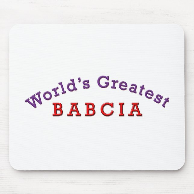 World's Greatest Babcia Mouse Mat (Front)