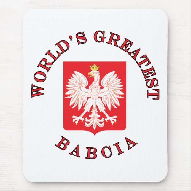 World's Greatest Babcia Mouse Mat (Front)