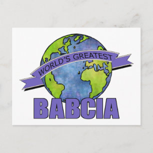 World's Greatest Babcia Postcard