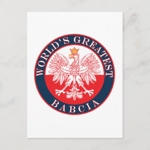 World's Greatest Babcia Postcard