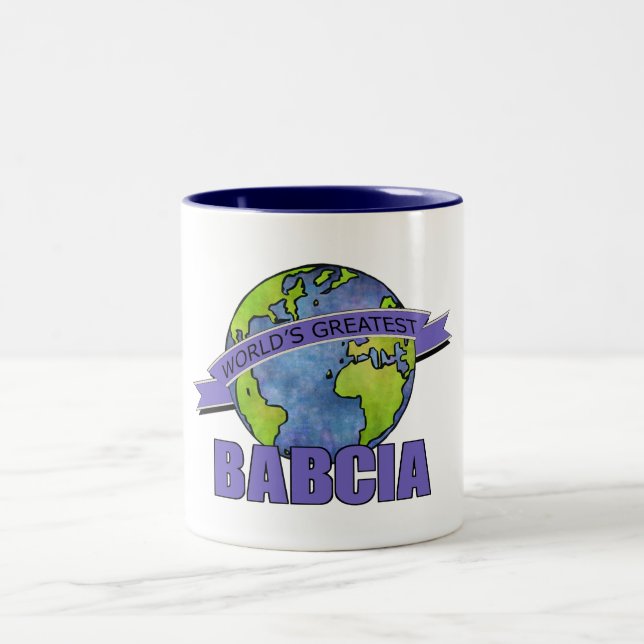 World's Greatest Babcia Two-Tone Coffee Mug (Center)