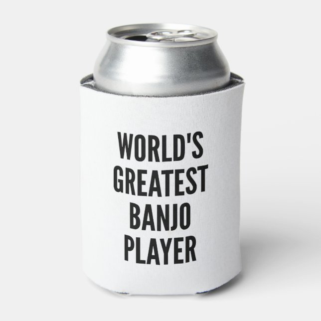 Worlds Greatest Banjo Player Can Cooler (Can Front)