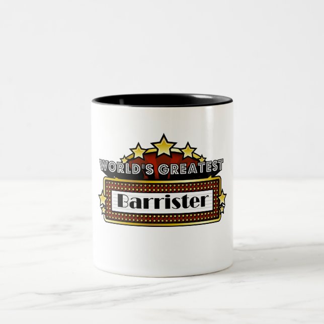 World's Greatest Barrister Two-Tone Coffee Mug (Center)