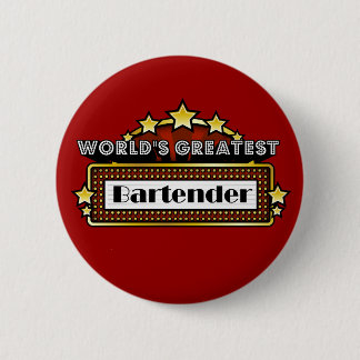 World's Greatest Bartender 6 Cm Round Badge