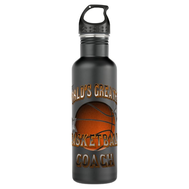 World's Greatest Basketball Coach Liberty Bottle (Front)