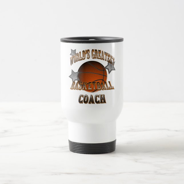 World's Greatest Basketball Coach Travel Mug (Center)