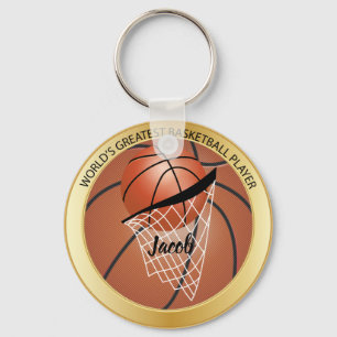 World's Greatest Basketball Player Key Ring