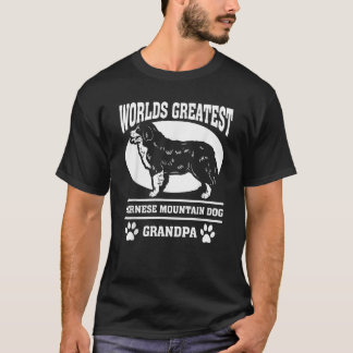 Worlds Greatest Bernese Mountain Dog Grandpa T-Shirt