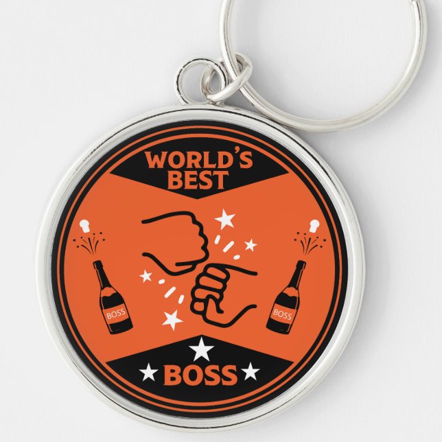 World's Greatest Best Boss Key Ring (Front)