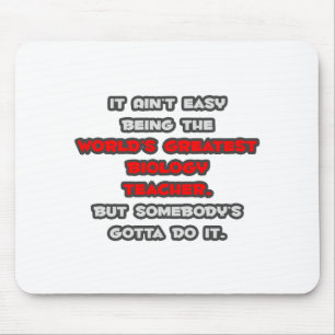 World's Greatest Biology Teacher Joke Mouse Mat