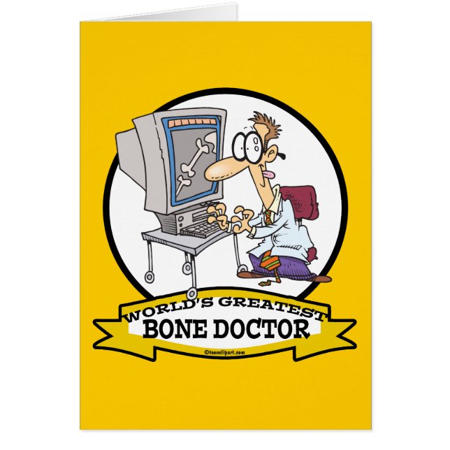 WORLDS GREATEST BONE DOCTOR MEN CARTOON (Front)