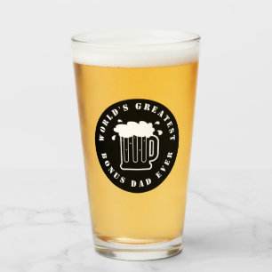 World's Greatest Bonus Dad Ever beer glass gift
