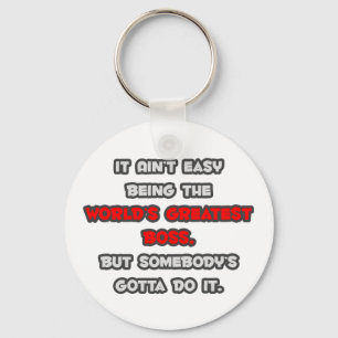 World's Greatest Boss Joke Key Ring
