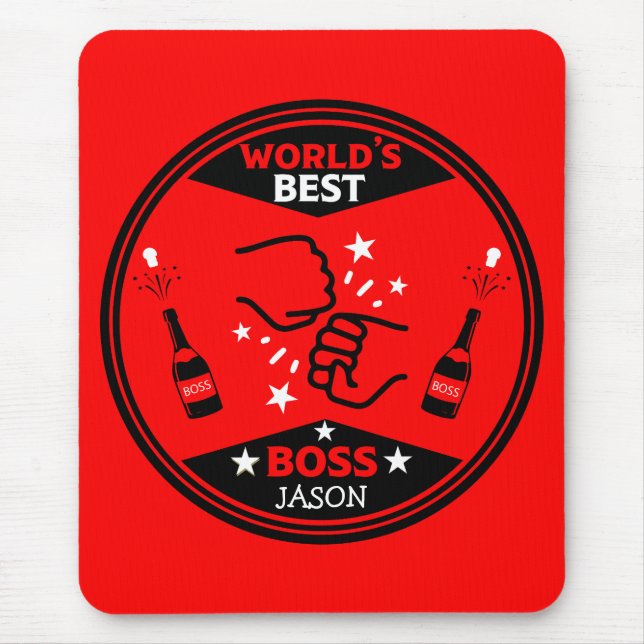 World's Greatest Boss Mouse Mat (Front)