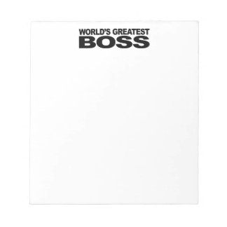 World's Greatest Boss Notepad