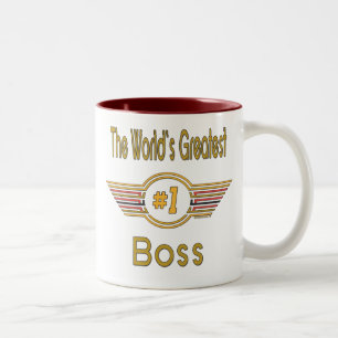 World's Greatest Boss Two-Tone Coffee Mug
