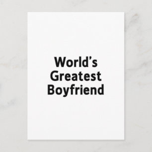  World's Greatest Boyfriend Postcard