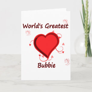 World's Greatest Bubbie Card