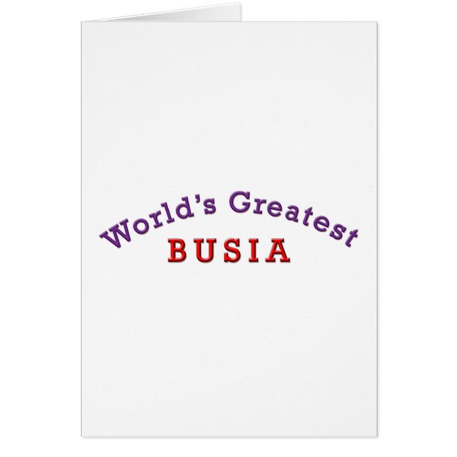World's Greatest Busia (Front)