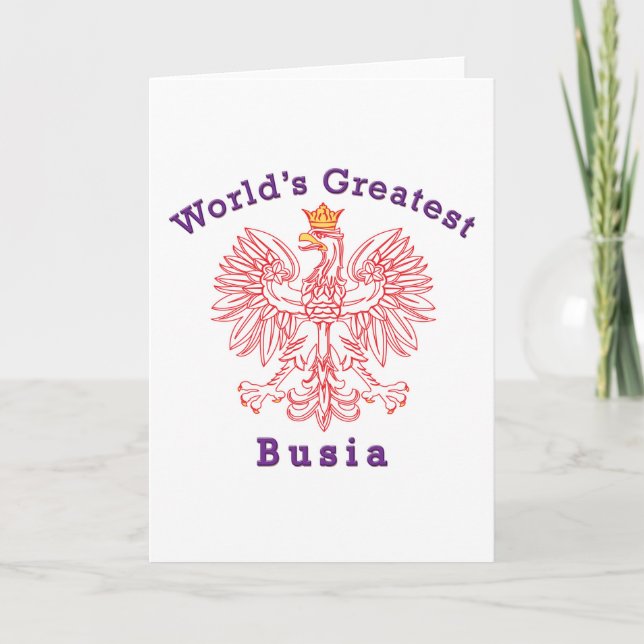 World's Greatest Busia Eagle Card (Front)
