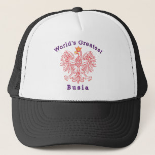 World's Greatest Busia Eagle Trucker Hat