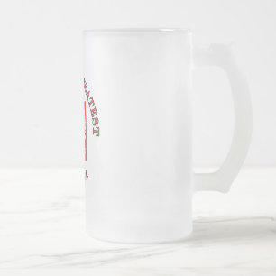 World's Greatest Busia Frosted Glass Beer Mug