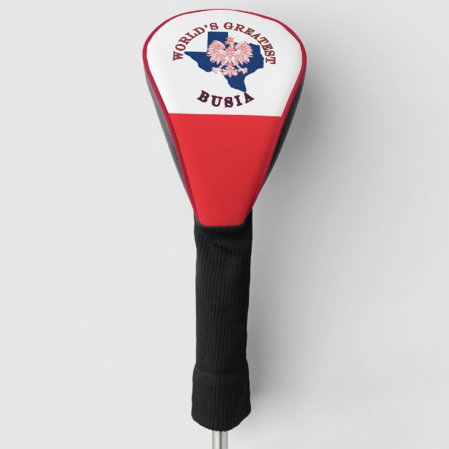 World's Greatest Busia Golf Head Cover (Front)