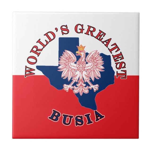 World's Greatest Busia Tile (Front)