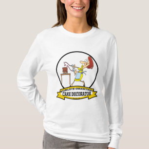 WORLDS GREATEST CAKE DECORATOR WOMEN CARTOON T-Shirt