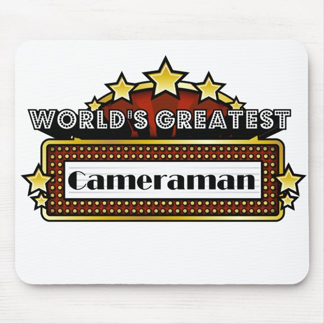 World's Greatest Cameraman Mouse Mat (Front)