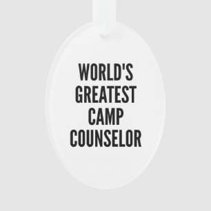 Worlds Greatest Camp Counsellor Ornament