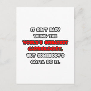 World's Greatest Cardiologist Joke Postcard