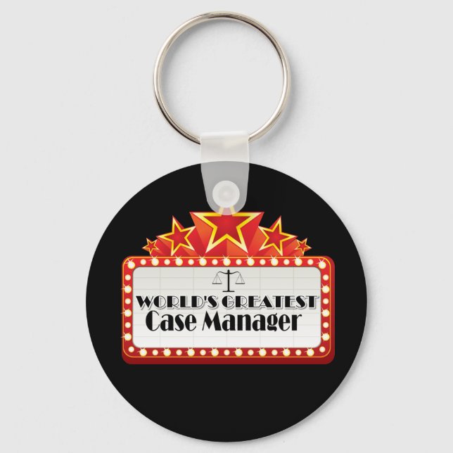 World's Greatest Case Manager Key Ring (Front)