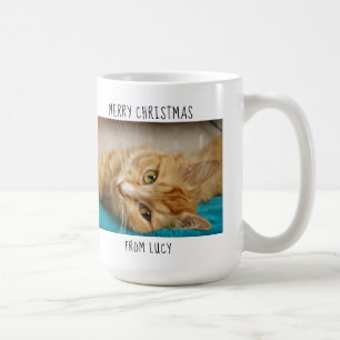 World's Greatest Cat Mom - Christmas photo Coffee Mug