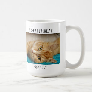 World's Greatest Cat Mum - custom Happy Birthday Coffee Mug