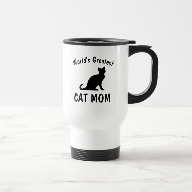 World's Greatest Cat Mum travel to go coffee mug (Right)