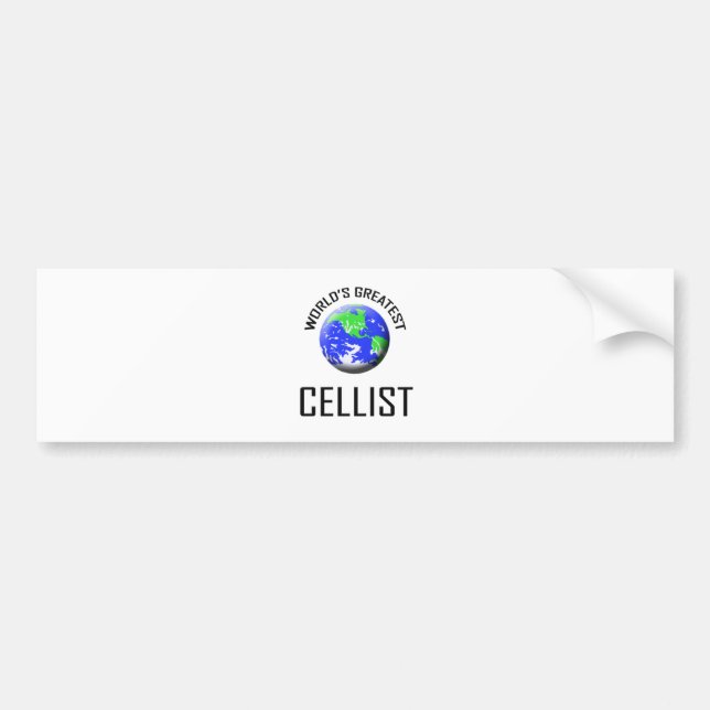 World's Greatest Cellist Bumper Sticker (Front)