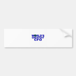 World's Greatest CFO Bumper Sticker