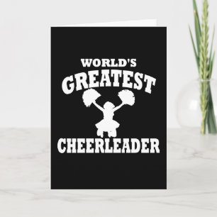 World's Greatest cheerleader Card