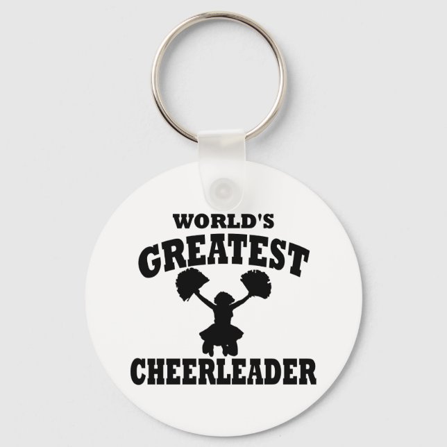 World's Greatest cheerleader Key Ring (Front)
