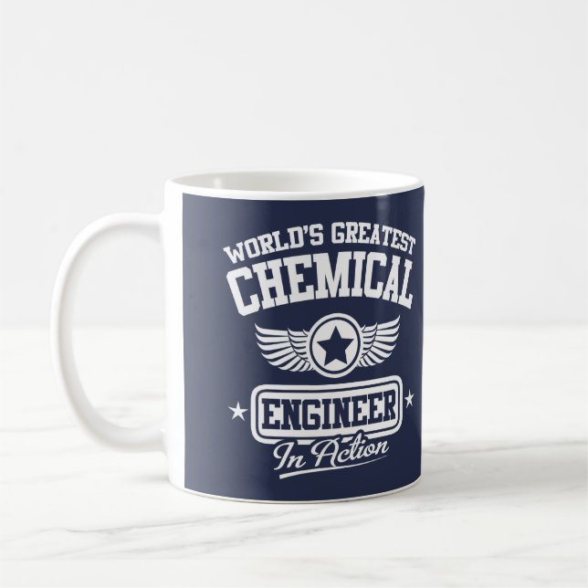 World's Greatest Chemical Engineer In Action Coffee Mug (Left)